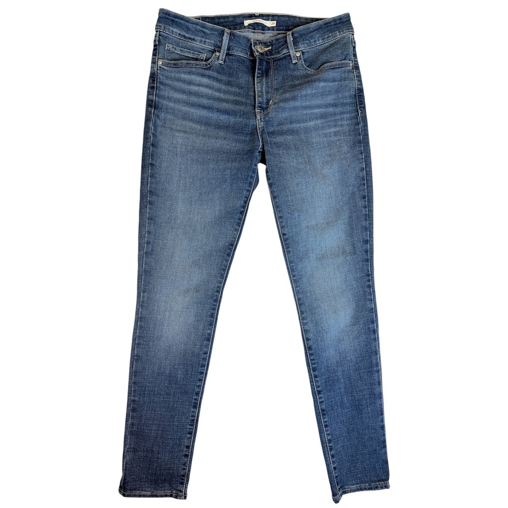 Levi 711 Skinny Jeans Women 29 Blue Mid Rise Stretch Denim